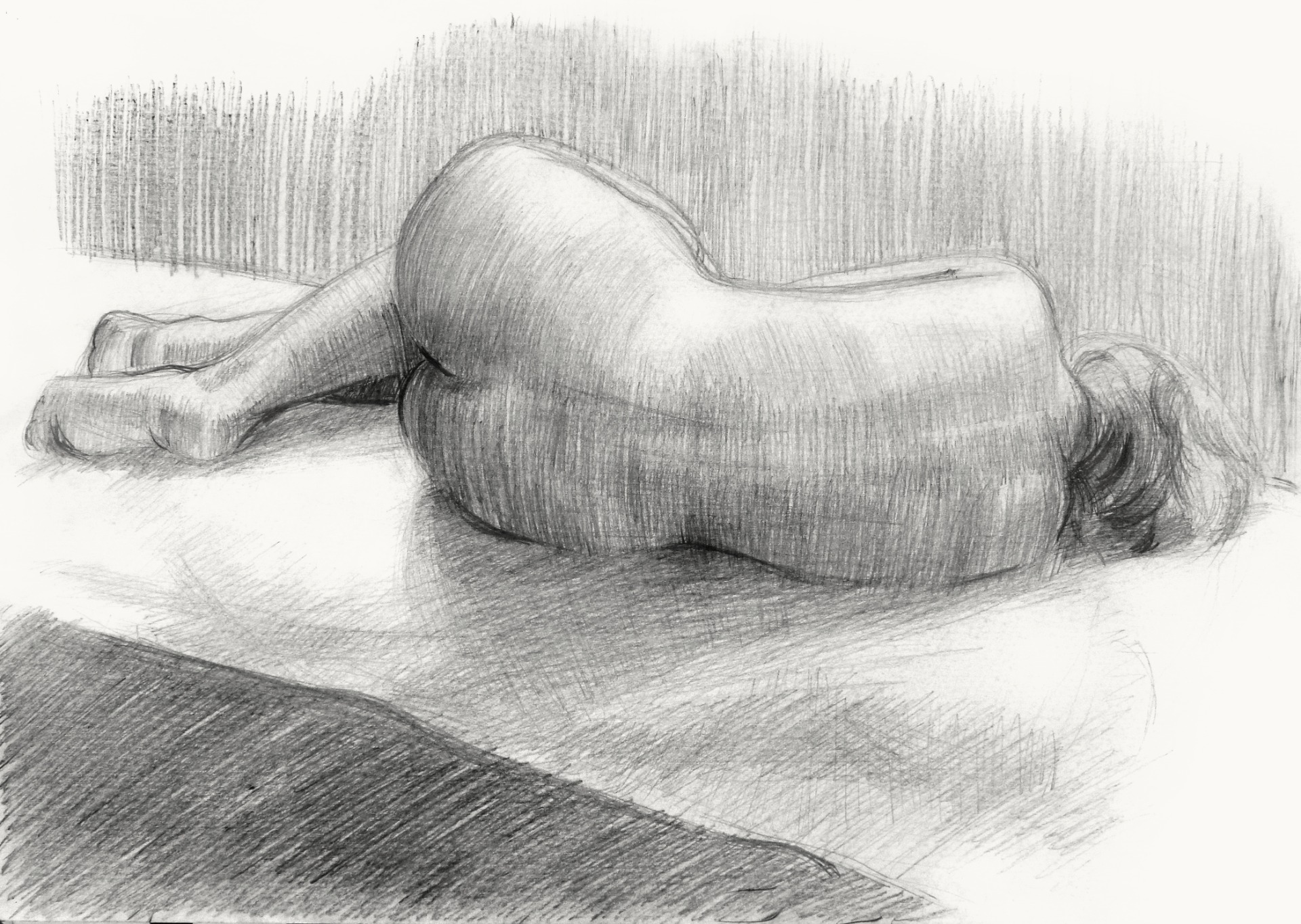 kurz figurální kresby Brno, - modelace objemů těla